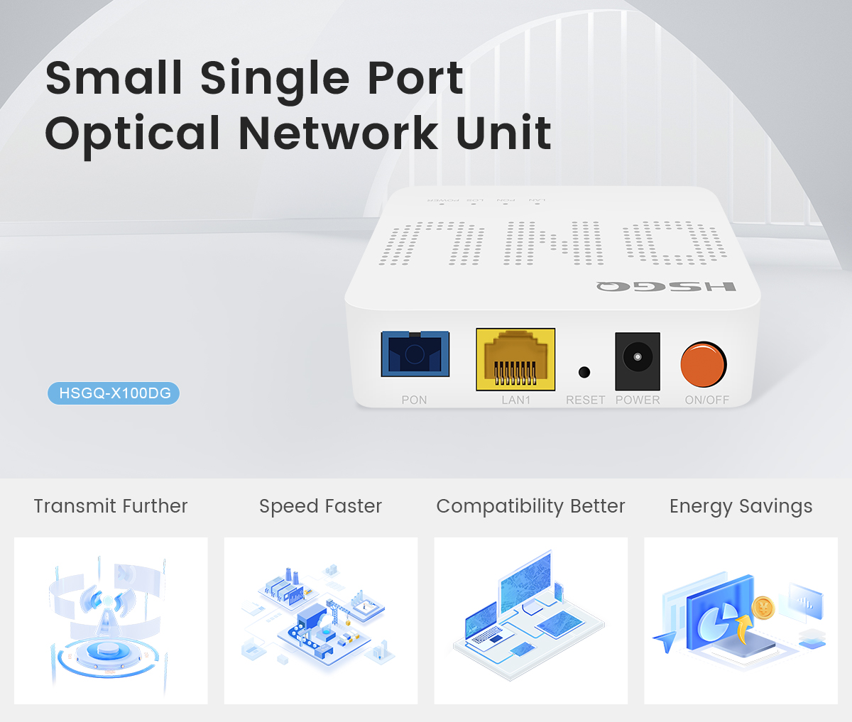 Small single port optical network unit